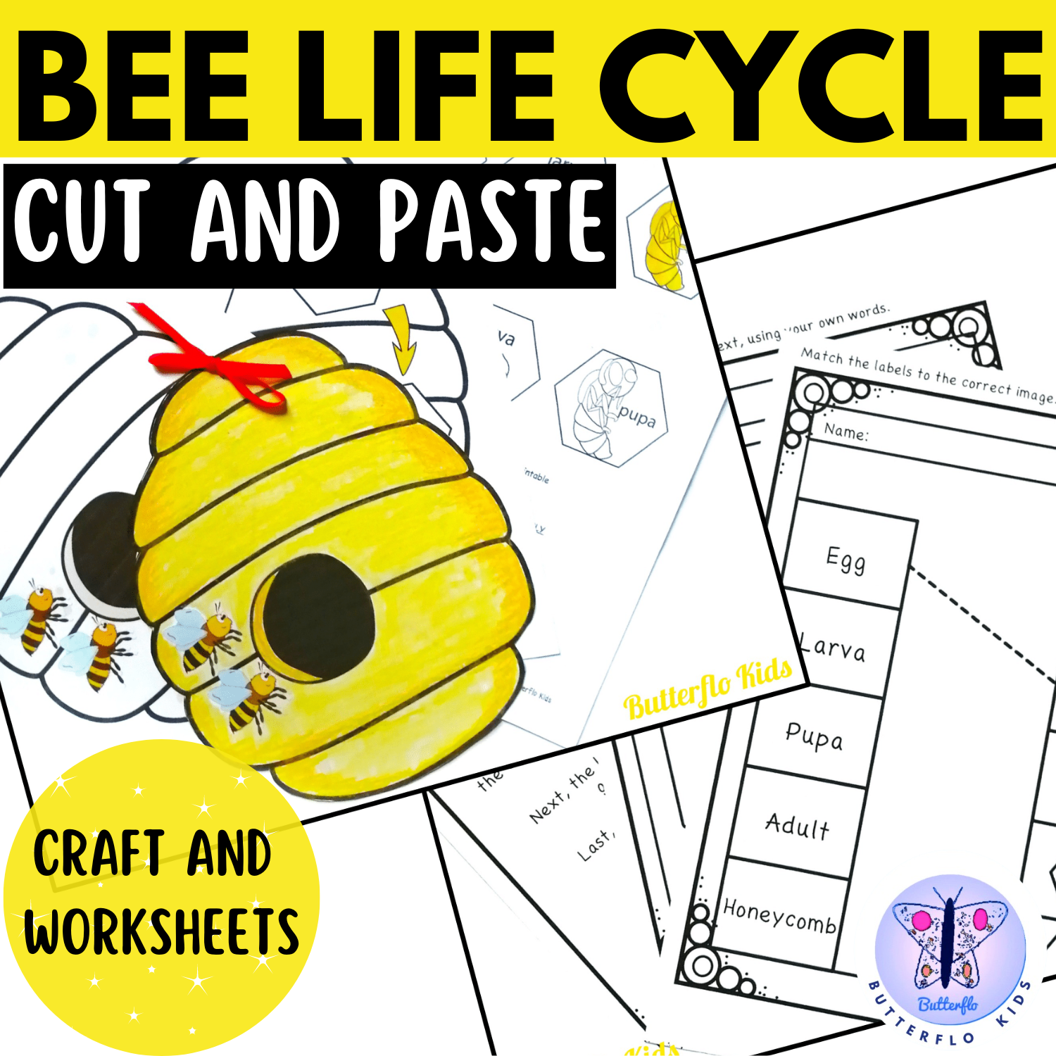 Bee Life Cycle Craft Butterflo Kids Bee Life Cycle Li - vrogue.co