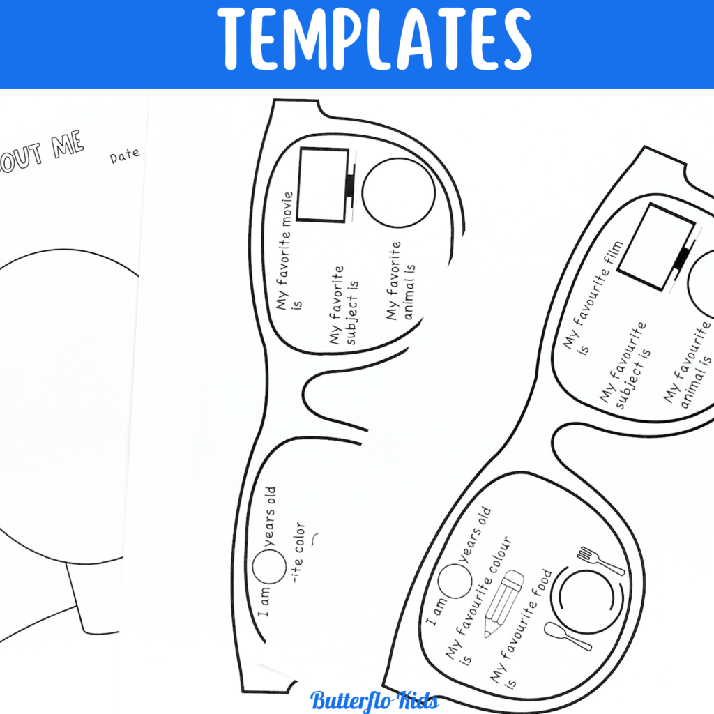 all about me craft templates