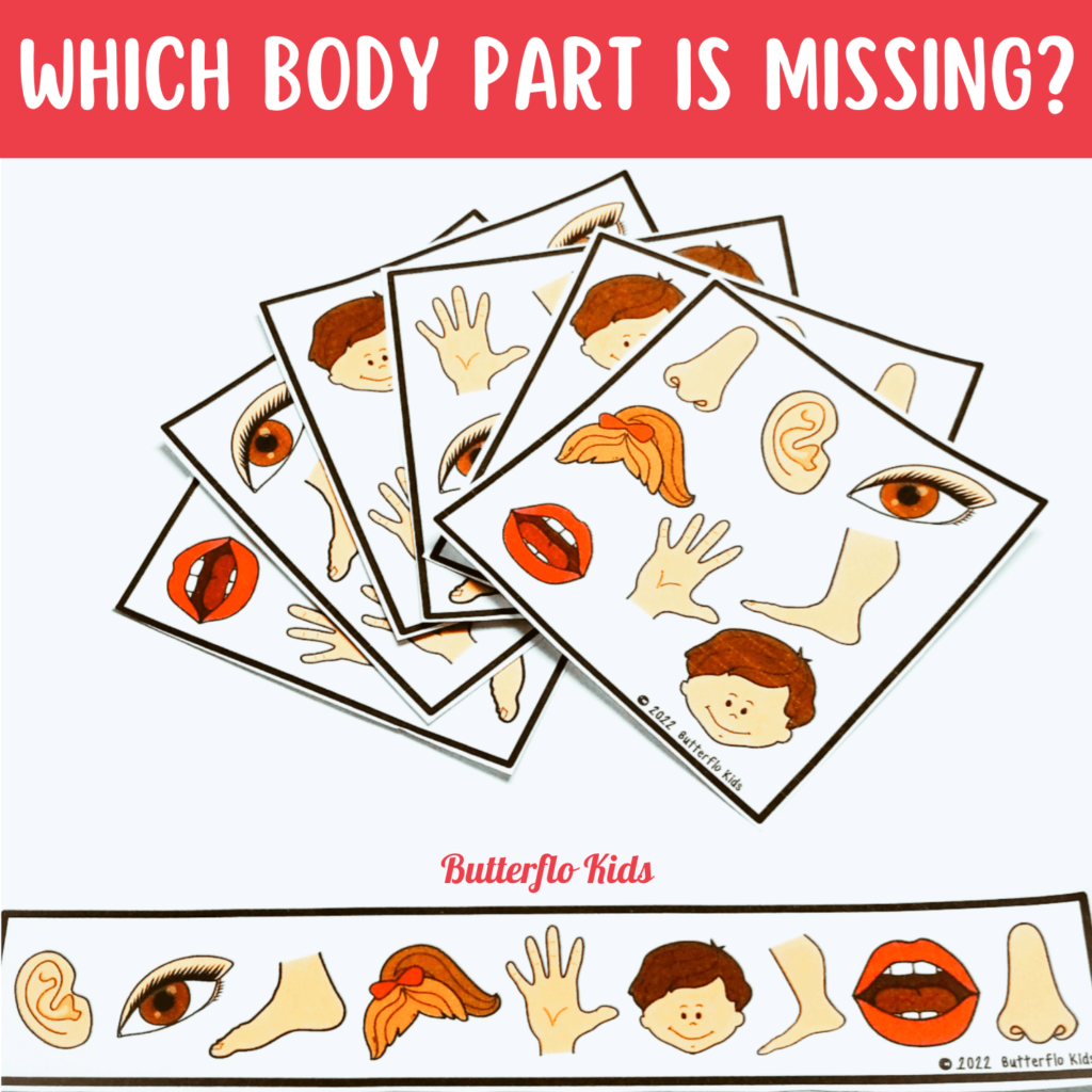 body parts what's missing game