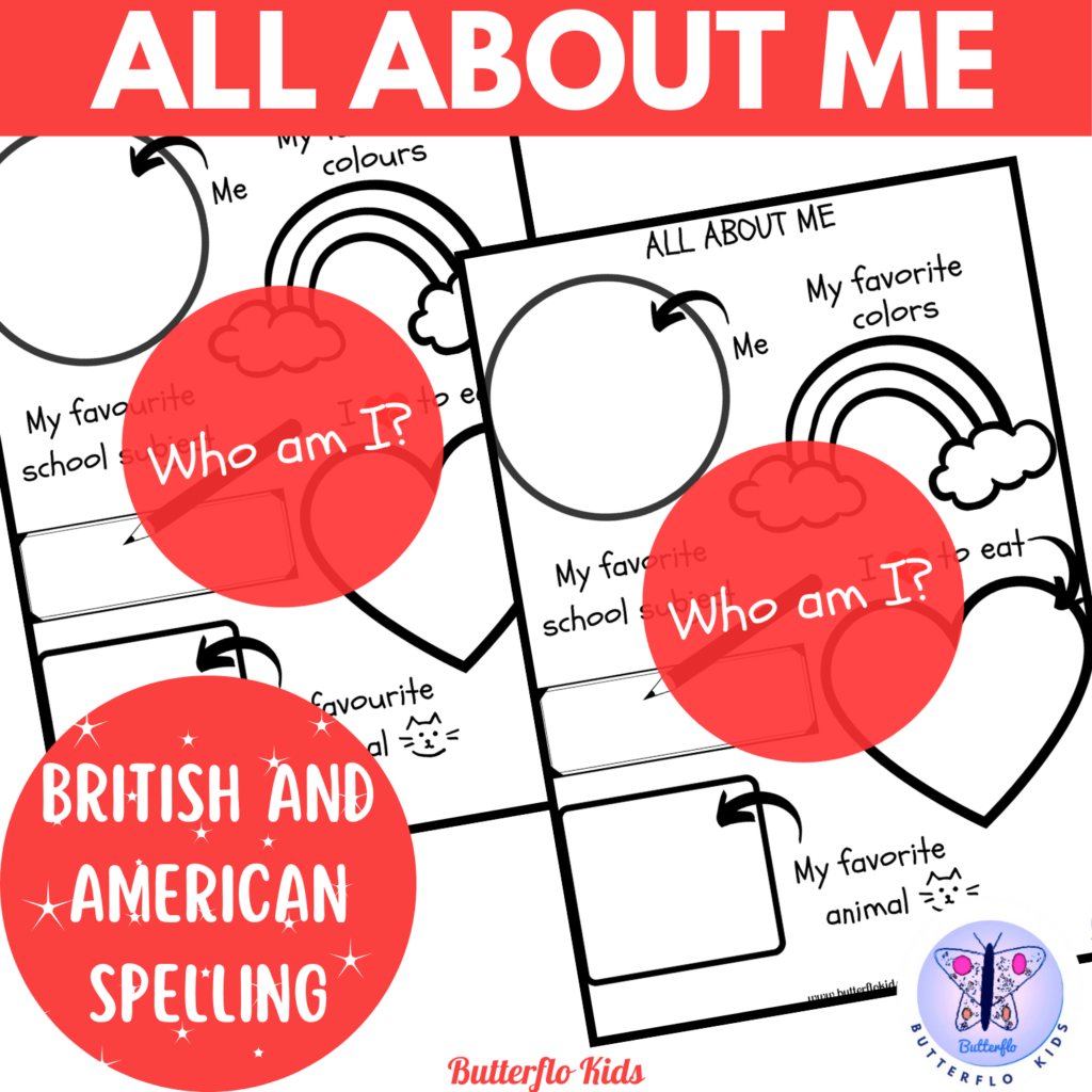 all about me worksheet