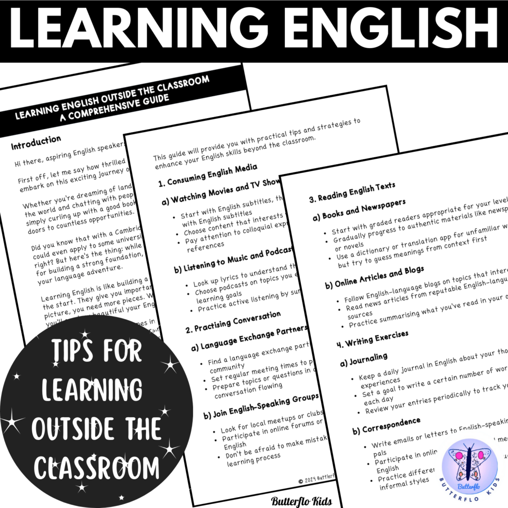 how to learn English tips and tricks