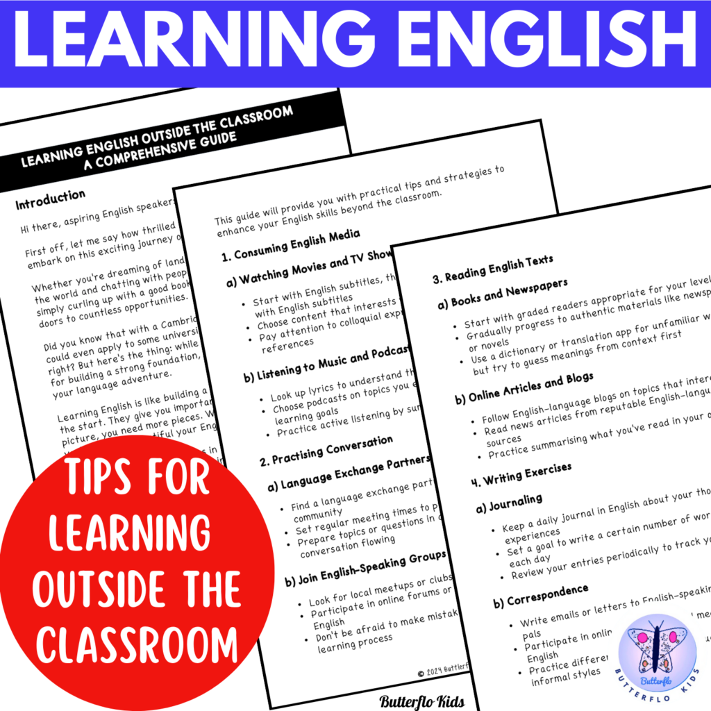 tips and tricks for learning English