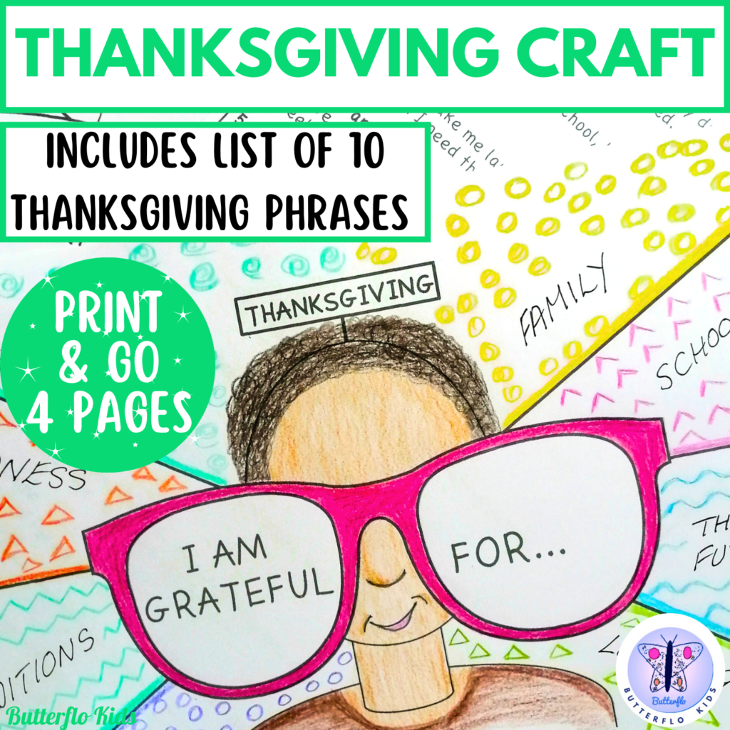 thanksgiving craft and writing activity