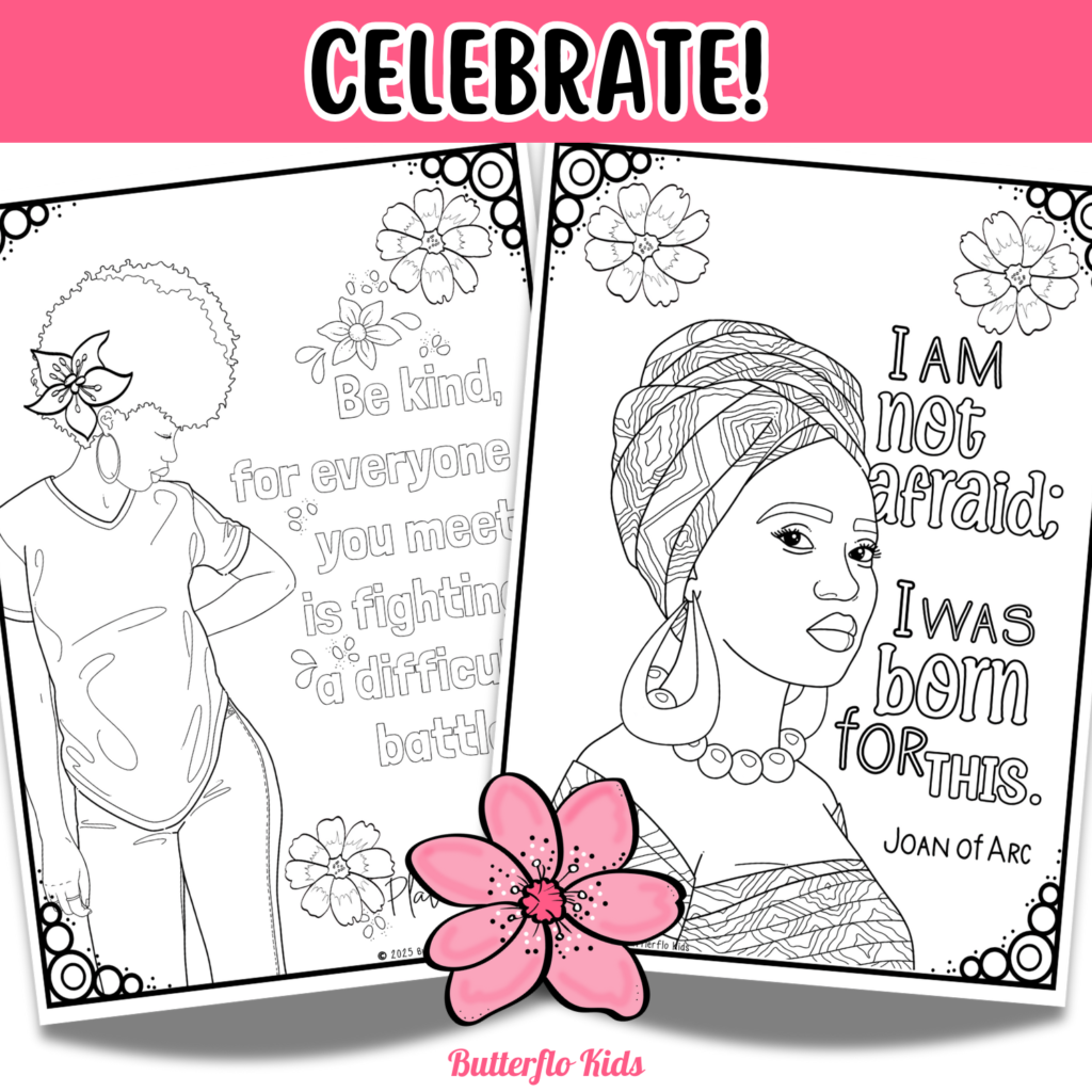 colouring pages women's history month