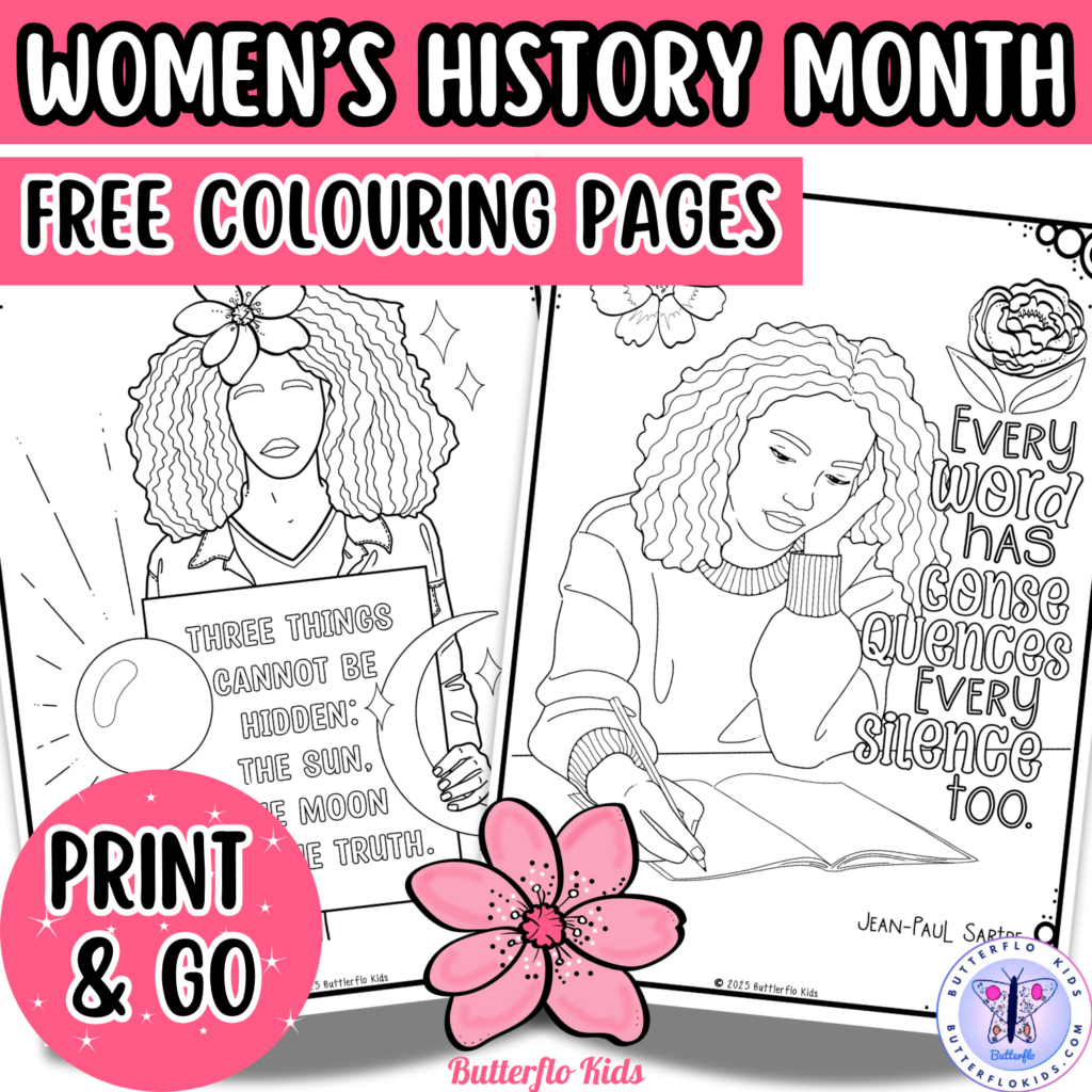 women's history month colouring pages